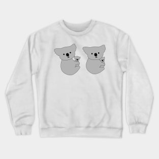 Mama and Baby Koala Cuddles Crewneck Sweatshirt